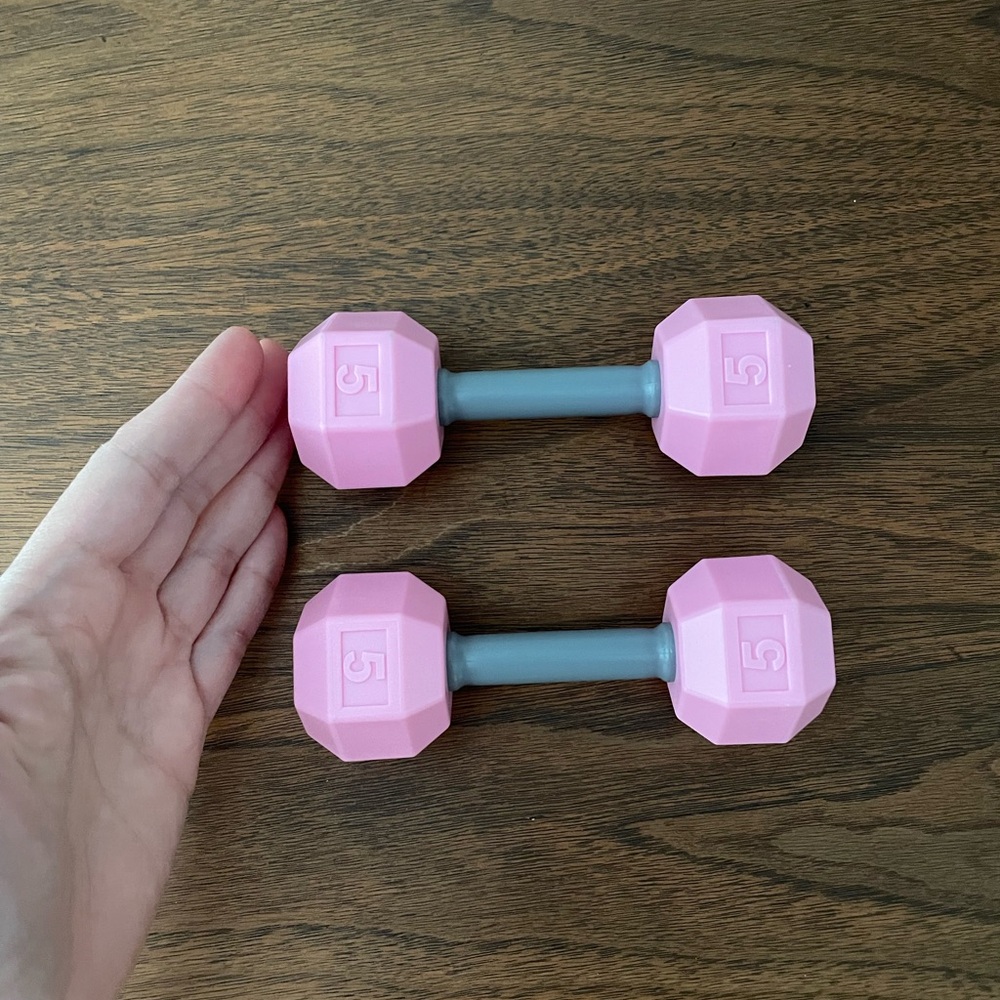Baby weights rattle- pink